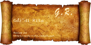 Gódi Rita névjegykártya